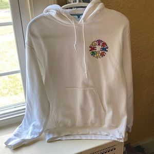 Keith Haring white hoodie